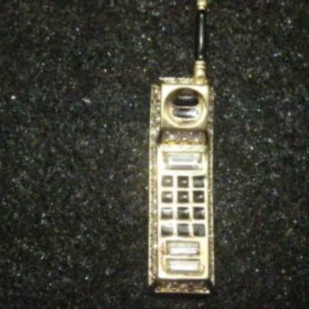 FLASH SALE: Swarovski Swan Signed Cell Phone Brooch Unique
